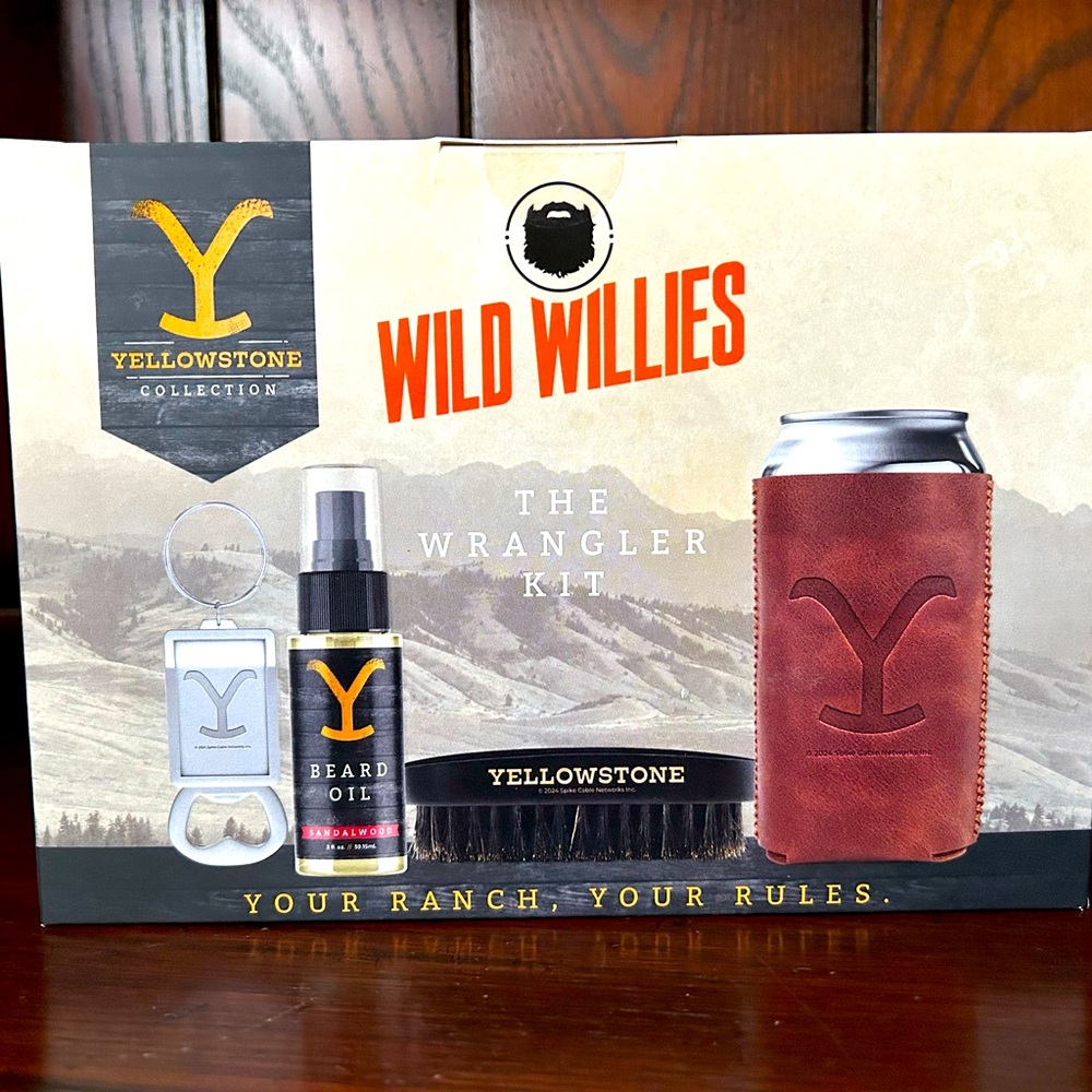 Mens Grooming Wild Willie’s Yellowstone Kit. NIB